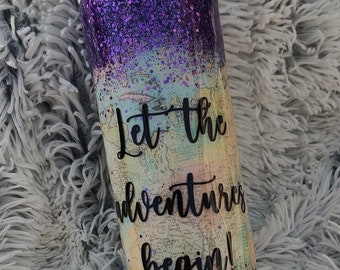 Travel Lover Tumbler, Travel Agent Gift, Travel to Escape, Atlas Cup, Adventure Begins, Let the Adventure Begin, Travel Love, Explorer Gift