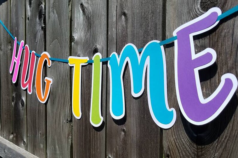 Troll Decor Trolls Birthday Hug Time Banner Trolls Banner Trolls Party Princess Poppy and Branch Hug Time Troll Hug Time Birthday