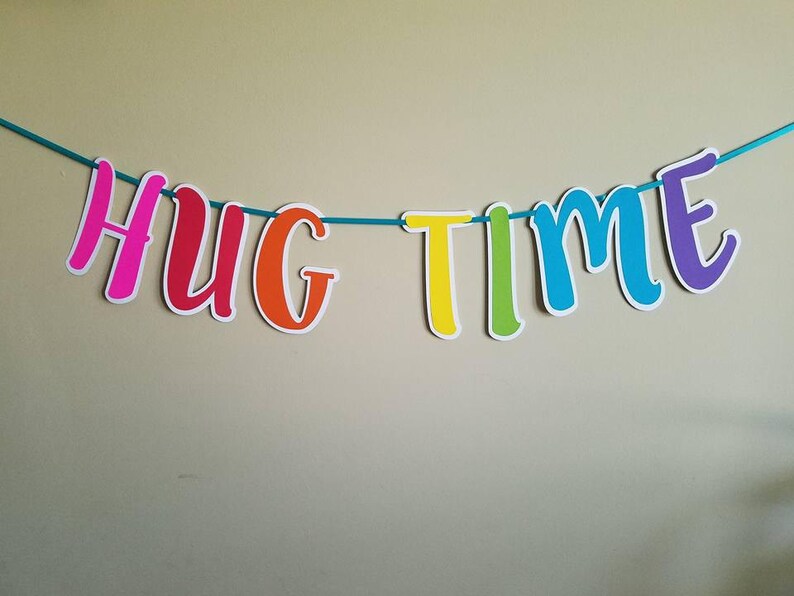 Troll Decor Trolls Birthday Hug Time Banner Trolls Banner Trolls Party Princess Poppy and Branch Hug Time Troll Hug Time Birthday