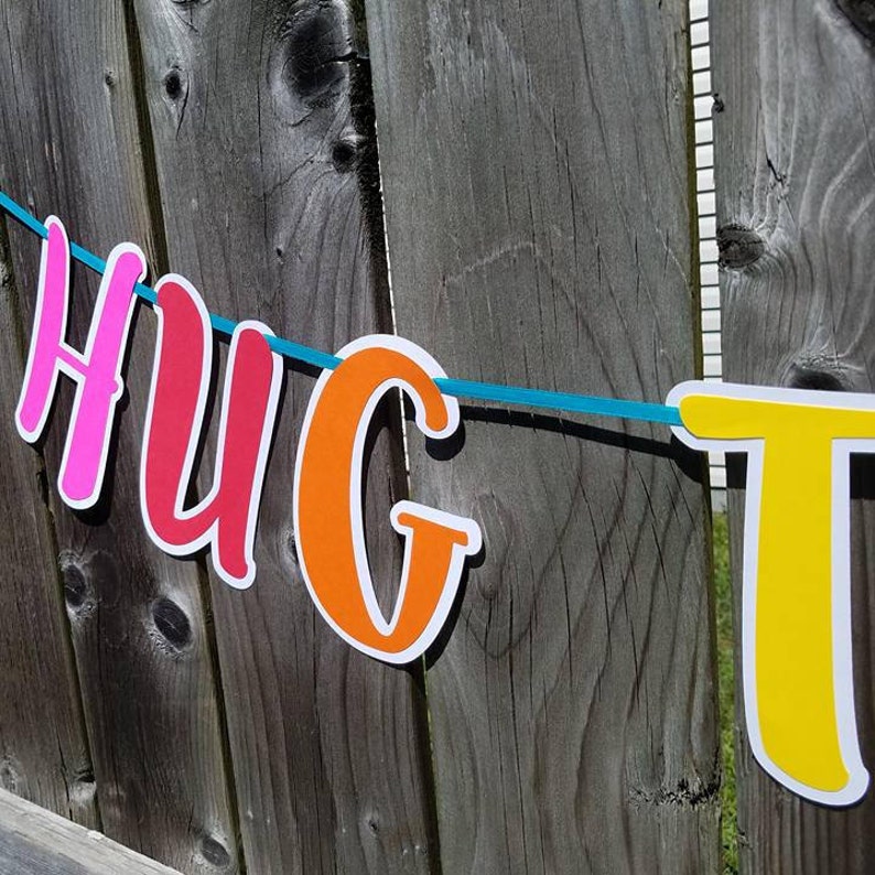 Troll Decor Trolls Birthday Hug Time Banner Trolls Banner Trolls Party Princess Poppy and Branch Hug Time Troll Hug Time Birthday