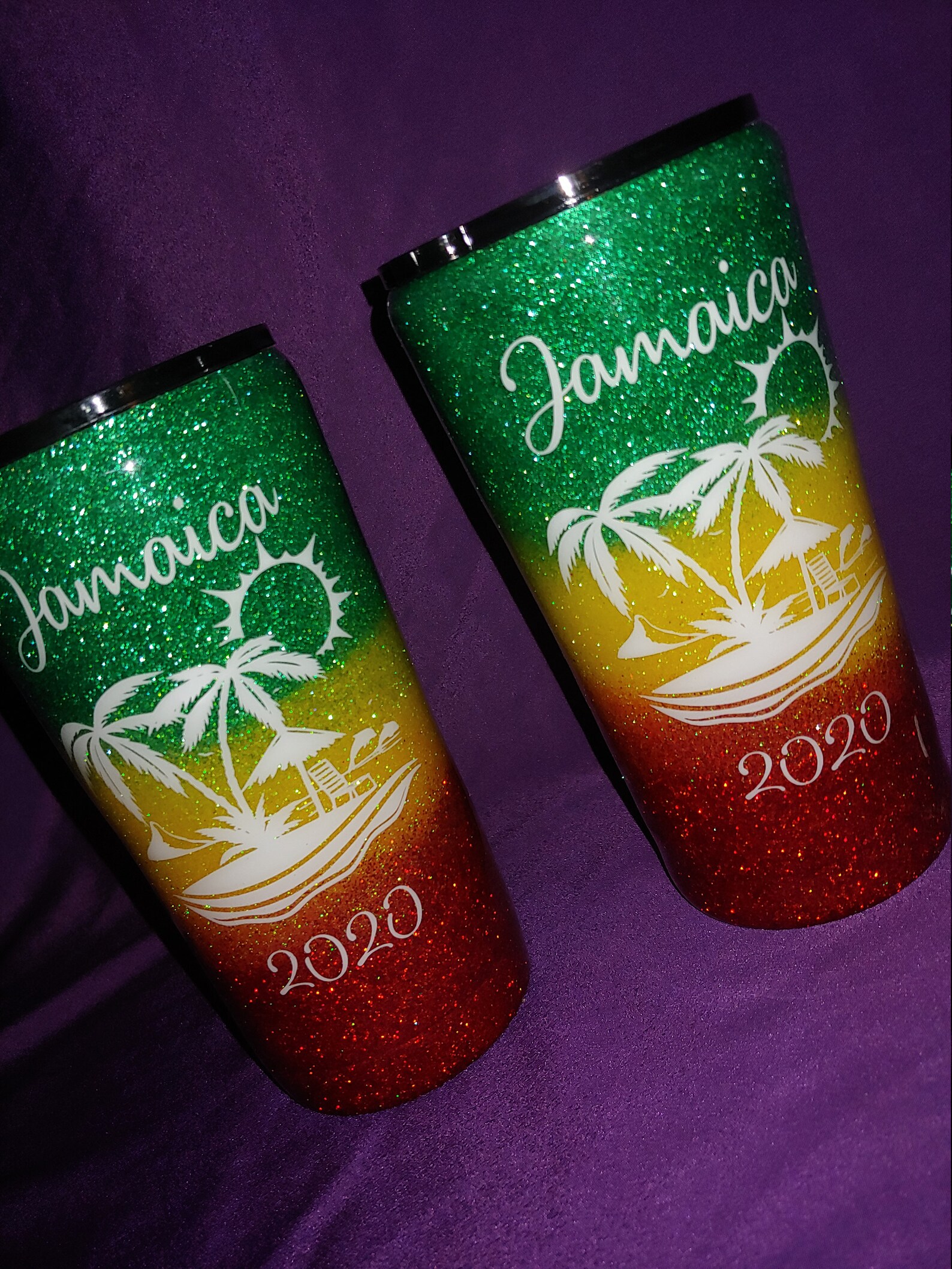 Jamaica Rasta Themed DoubleWall VacuumSealed Tumbler Etsy
