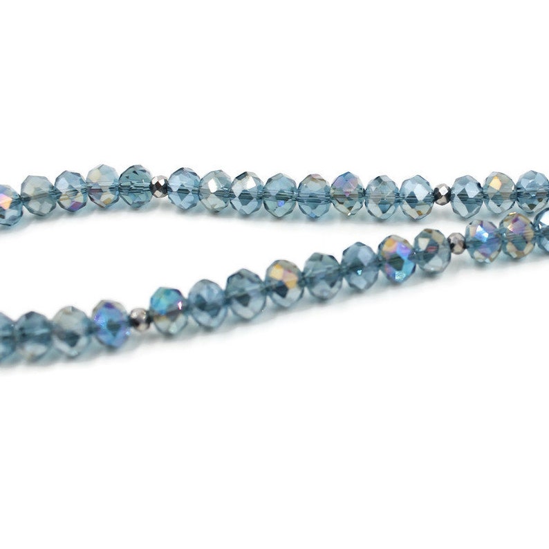 Lanyard Necklace Badge Holder Crystal Lanyard Blue Lanyard