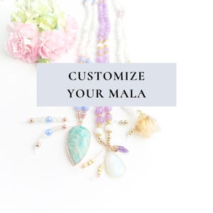 Custom Mala Necklace, Personalize your own Mala Beads, Make Your Own Mala, Design Your own Mala Necklace 108 Prayer Beads Christmas Gift Set