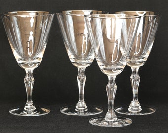 Fostoria ENGAGEMENT Water Goblets SET OF FOUR Mint in BOX More Available #6092 