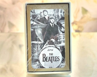 Vintage The Beatles Playing Cards in Original Sealed Package by Gemaco, Rock and Roll Music Memorabilia Collectible, Beatles Gift for Him