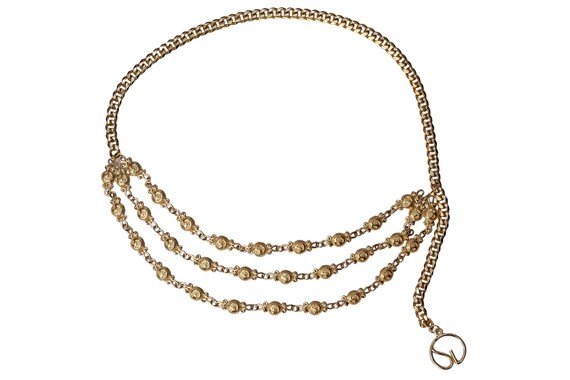 lot of 3 necklaces vtg chains gold tone metal 46inch 50inch 60 inch