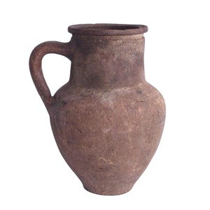Vintage 9&quot; Single Handle Italian Earthenware Jug Pot from the 1930s