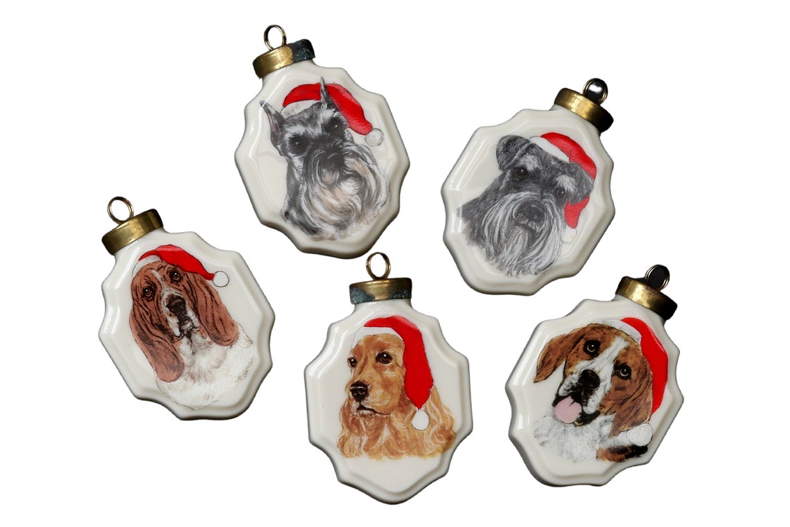 Choice of Vintage Ornaments Dog Breed Glass Ornament Pet Etsy