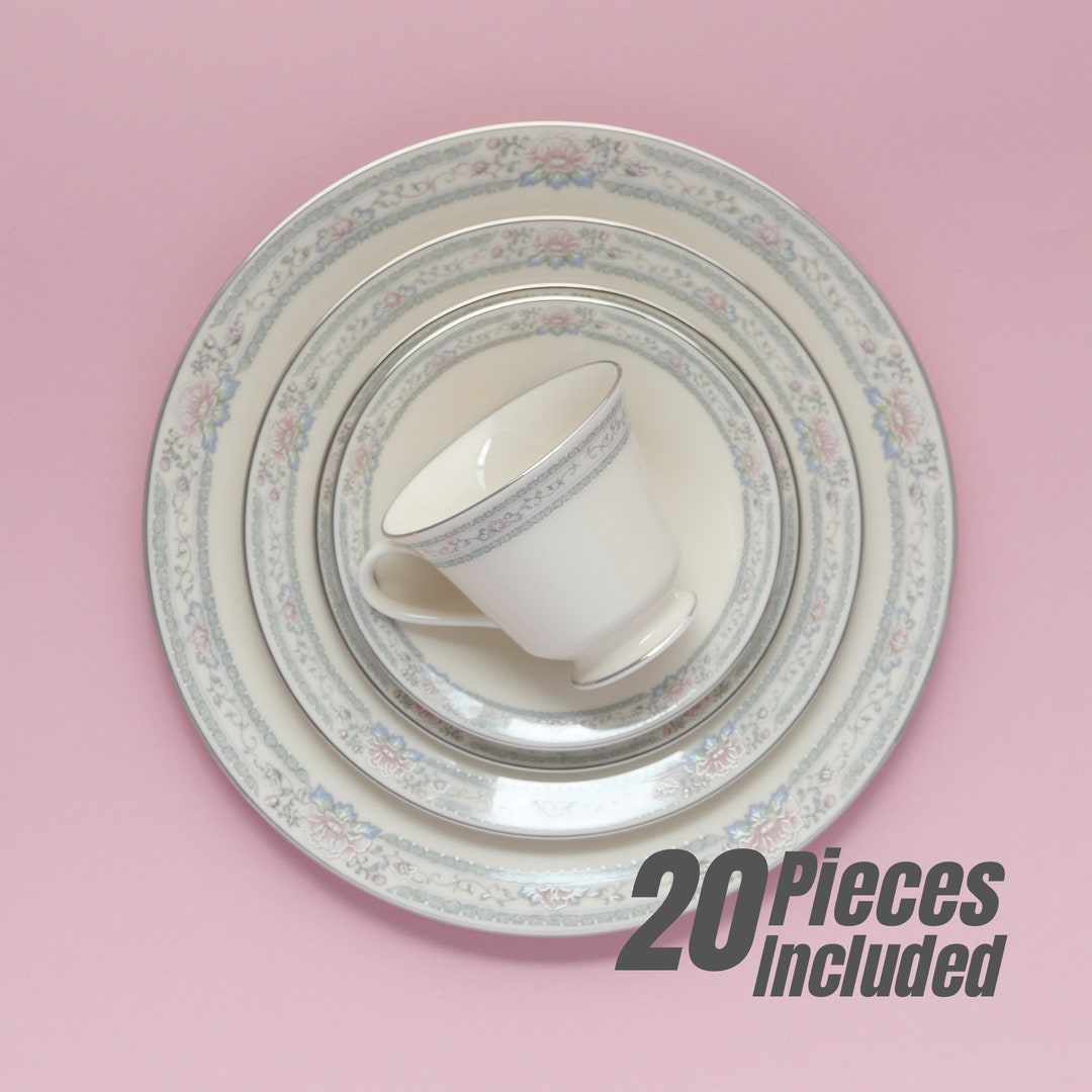 Dish Set for 4, Lenox Charleston 4 Place Settings, 20 Piece Lenox China