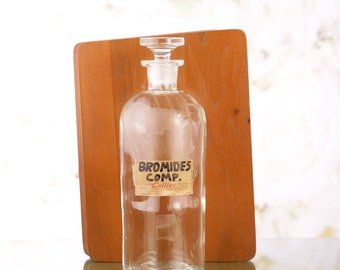 Vintage TC Wheaton Apothecary Bottle with Glass Stopper