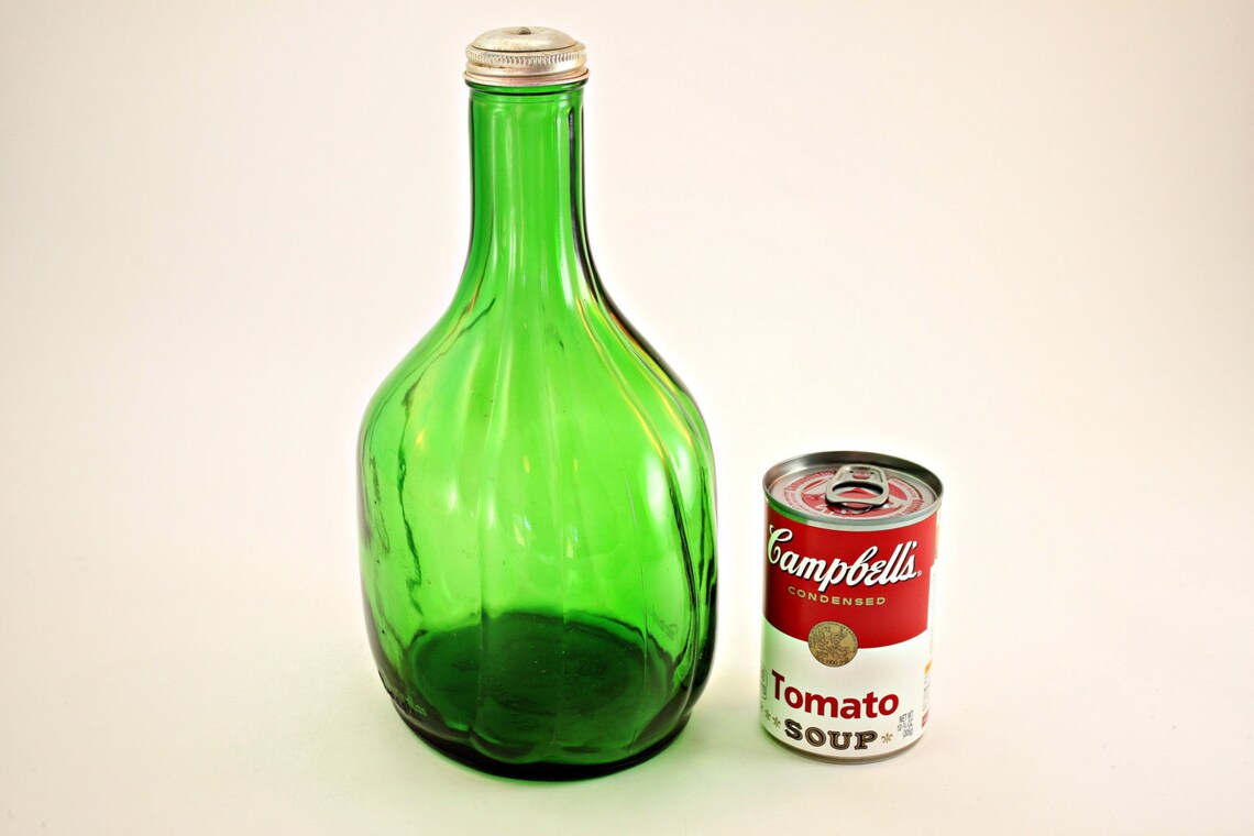 Duraglas Green Refrigerator Water Bottle Green Refrigerator Etsy