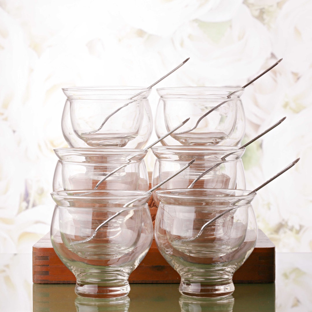 6 Vintage Shrimp Cocktail Glass Chillers With Liners and Etsy