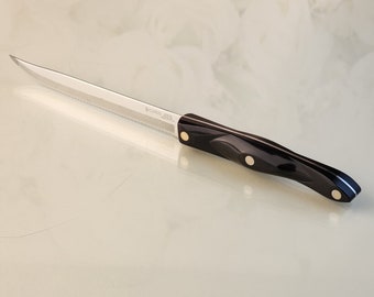 Vintage Cutco Serrated Knife, 6 3/4" Petite Carver 1729 in Classic Color, Small Carving Knife for Smaller Cuts of Meat and Large Vegetables