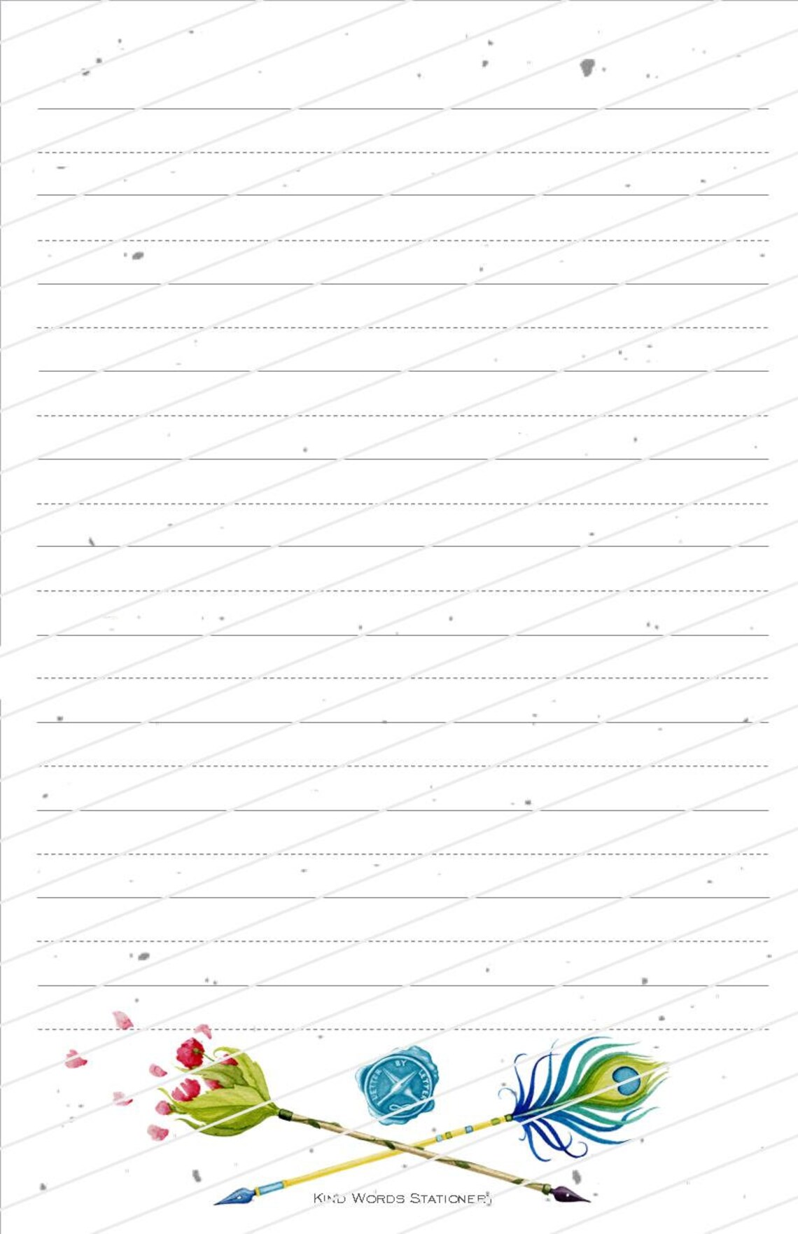 Letter By Letter stationery set Etsy