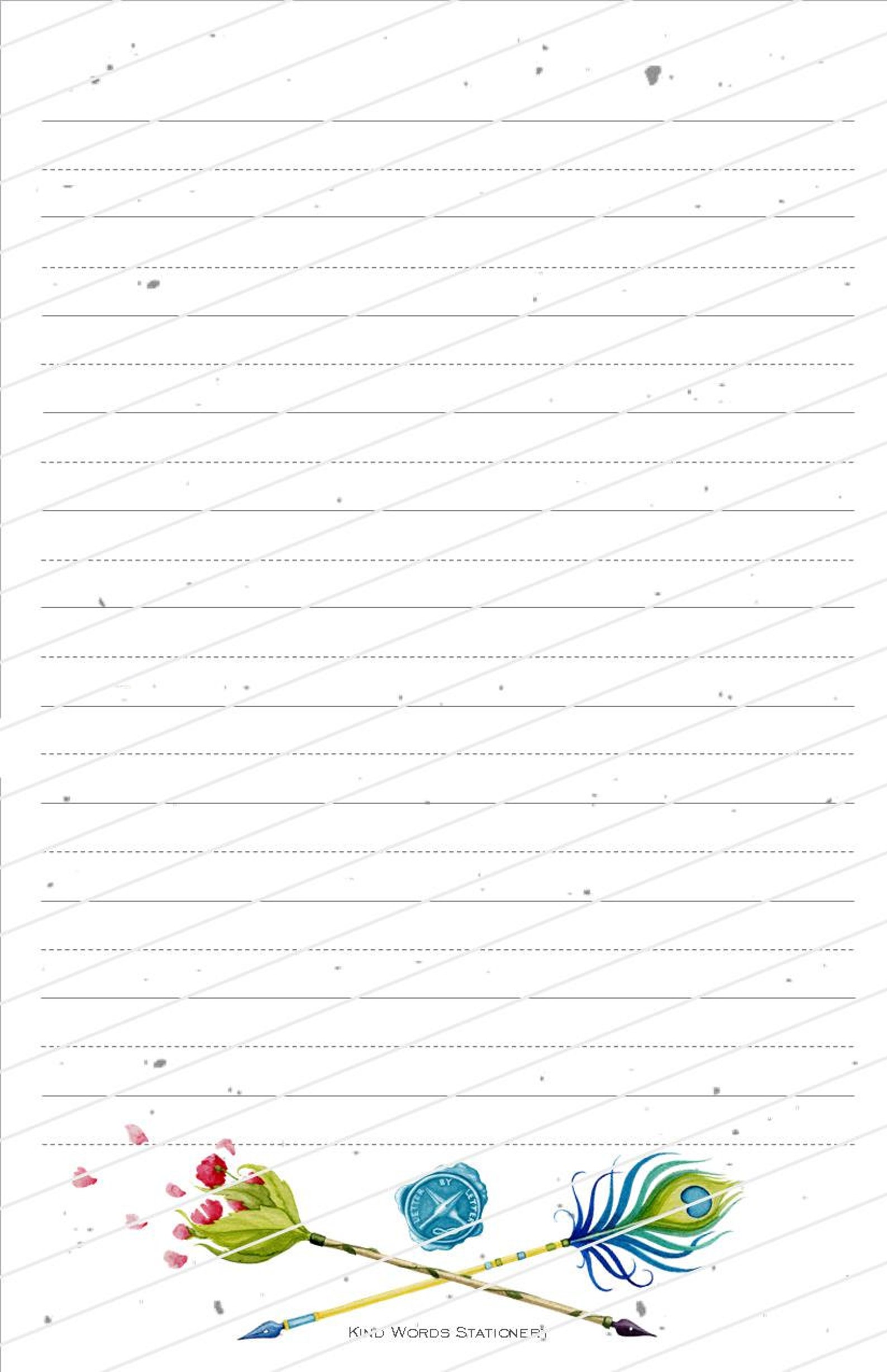 Letter By Letter stationery set Etsy