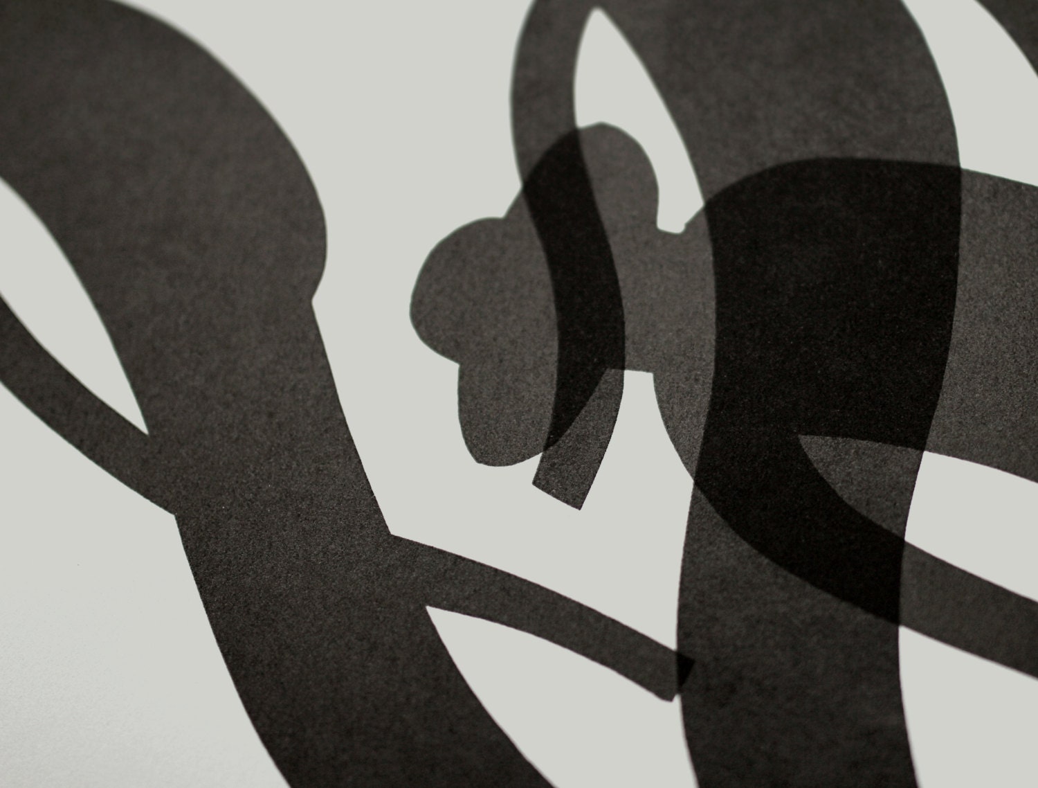 Ghosting Screen Print Etsy