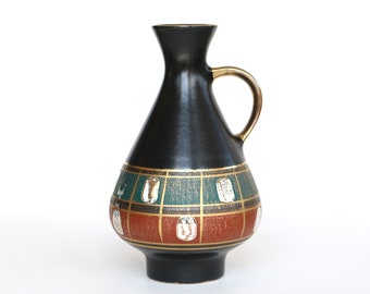 Scheurich Lora Vase 291-28 FAT LAVA West German Pottery