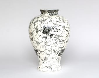 1960s Dümler&Breiden XXL fatlavj LORA Mid-Century Dümler and Breiden Large Fat Lava Vase For Sale