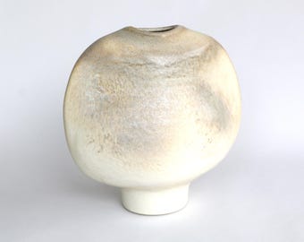 Brutalist ceramic vase object Heiner Balzar for Steuler 70s West German Pottery modernist