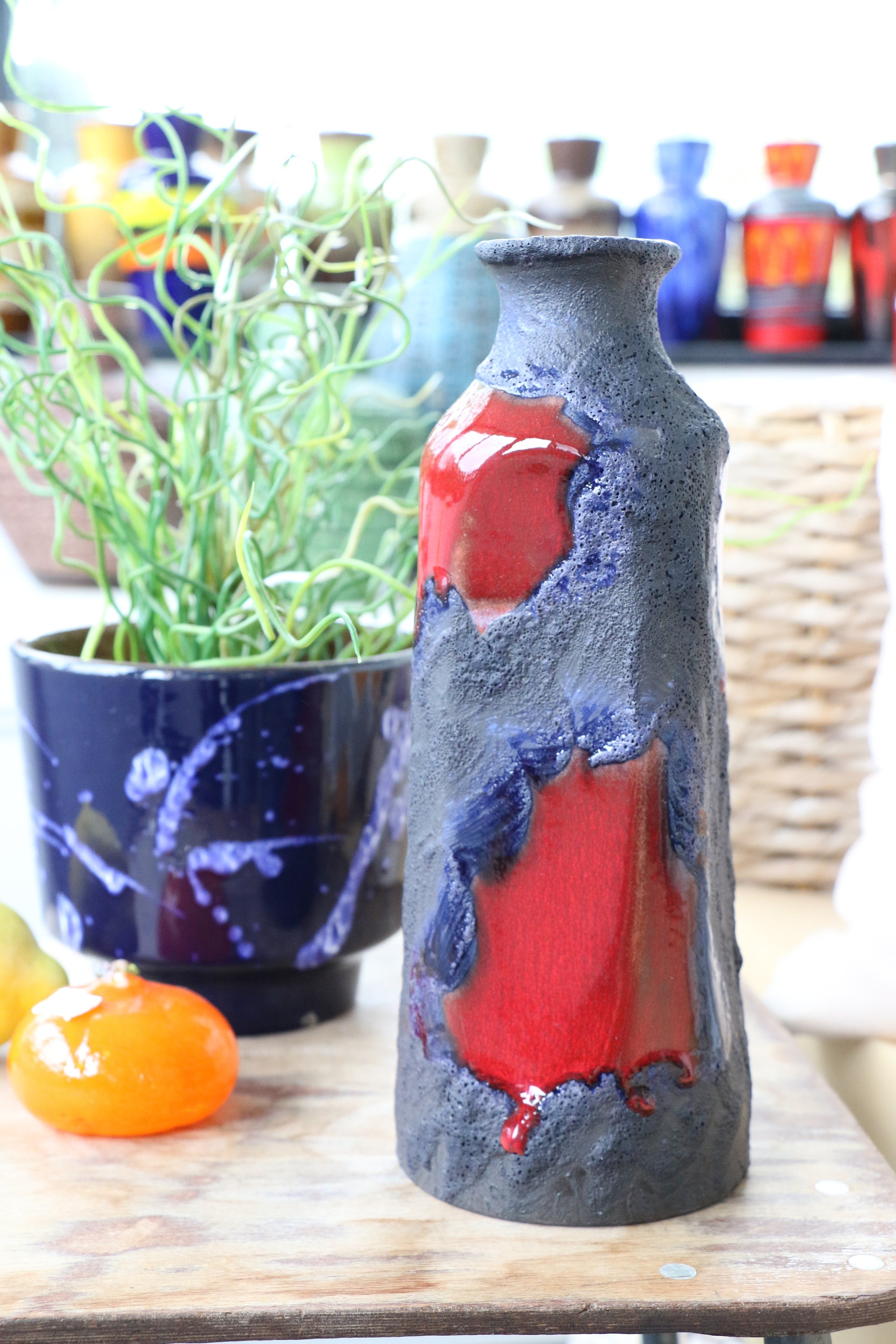 Marei Fat Lava 花瓶 西ドイツ陶器 FAT LAVA 2407 ヴィンテージ ミッド