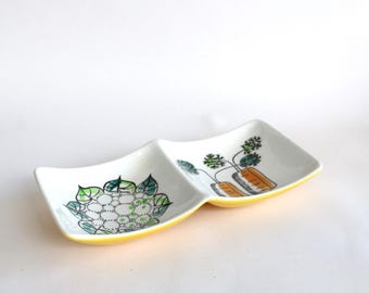 Plato para servir Rorstrand My Garden: cerámica escandinava vintage, diseño de Marianne Westman