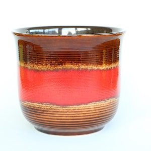 Scheurich Fabiola Plant Pot: Fat Lava West German Pottery, Mid-Century Modern