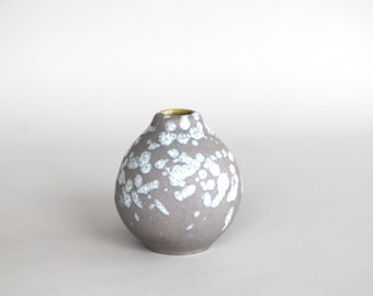 Mini Scheurich vase 223-7 grey FAT LAVA west german pottery vintage mid century modern