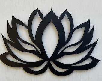 Flaming Lotus Metal Wall Art
