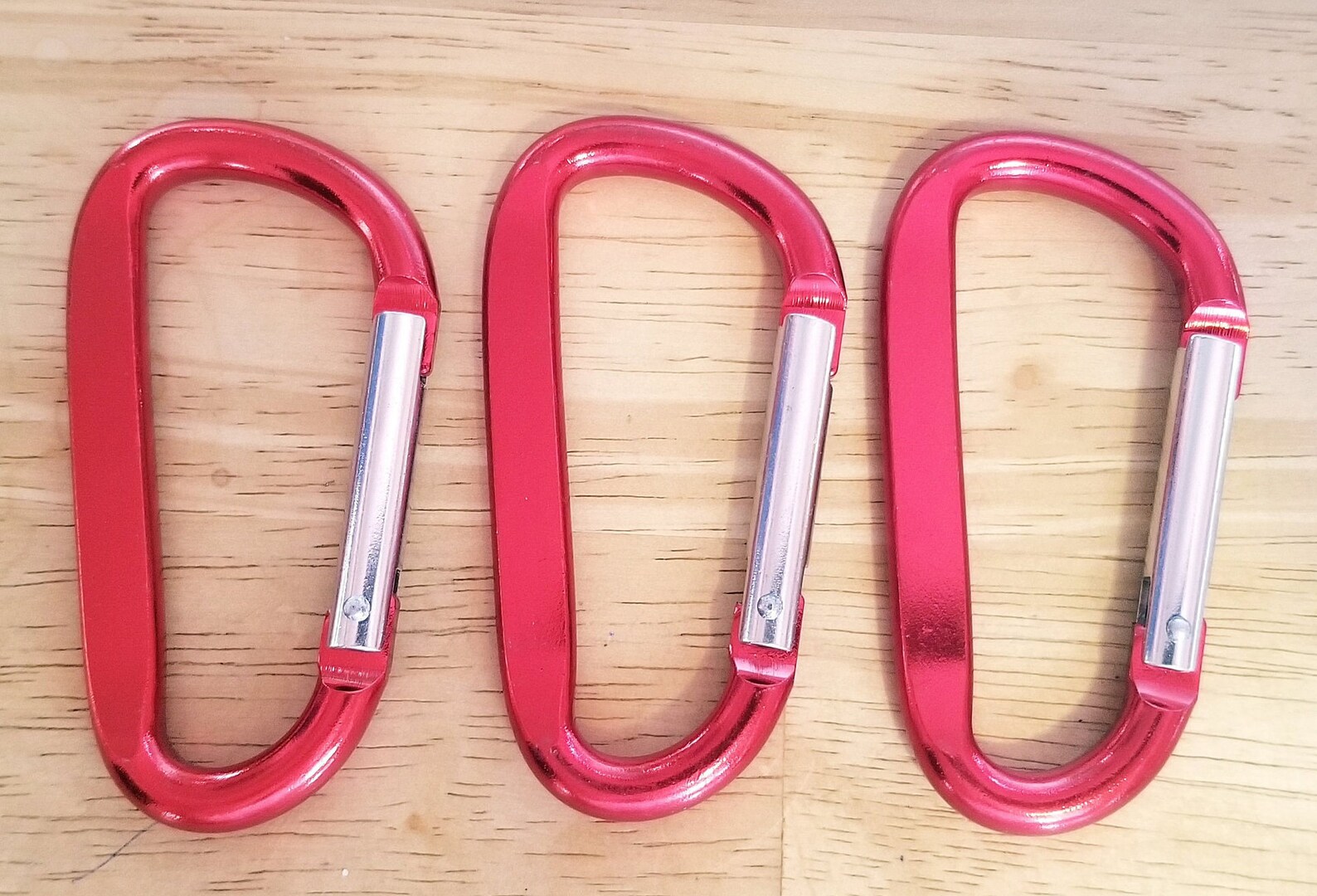 Extra Large Red Carabiner Clip 3 Inches Each Back Pack Etsy
