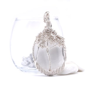 Arbol de la vida, tree of life pendant, selenite pendant