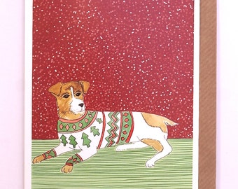 jack russell xmas jumper