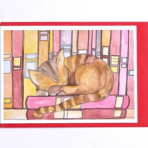 Cat Card, Kitten Card, Illustrated Cat Card , Cat Greetings Card 'Shakespear', ideal for cat lovers