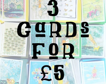 3 Cards for 5 Pounds