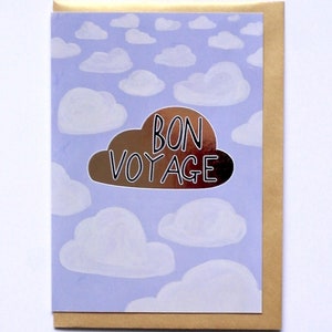 Carte Bon Voyage, Carte de départ, Carte Aventure, Carte Adieu