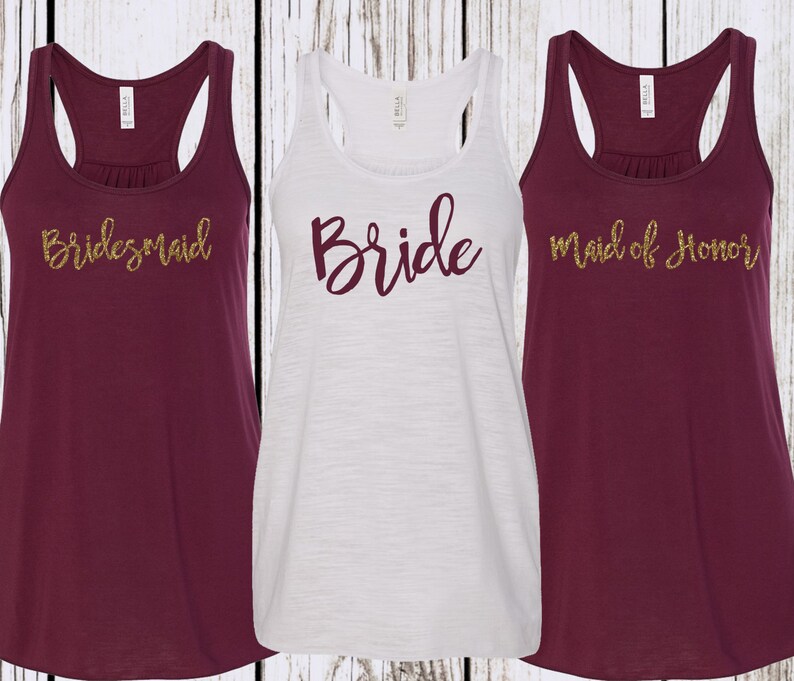 bridesmaid tank tops