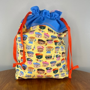 Sac cadeau chat | Sac pour chat | Sac de rangement pour chat | Sac cadeau réutilisable | Sac à cordon doublé | Sac cadeau en tissu | Cadeau chat