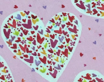 Heart Pillow Case  |  Heart Pillow  |  Love Pillow  |  Pink Hearts | Standard Pillow Case  |  Valentine Pillow Case | Valentine Pillow Cover