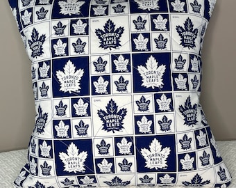 Toronto Maple Leafs Kissenbezug, gesteppter Kissenbezug, Hockey-Kissenbezug, Hockey-Geschenk, Sportkissenbezug, passend für 18x18 Kissenform
