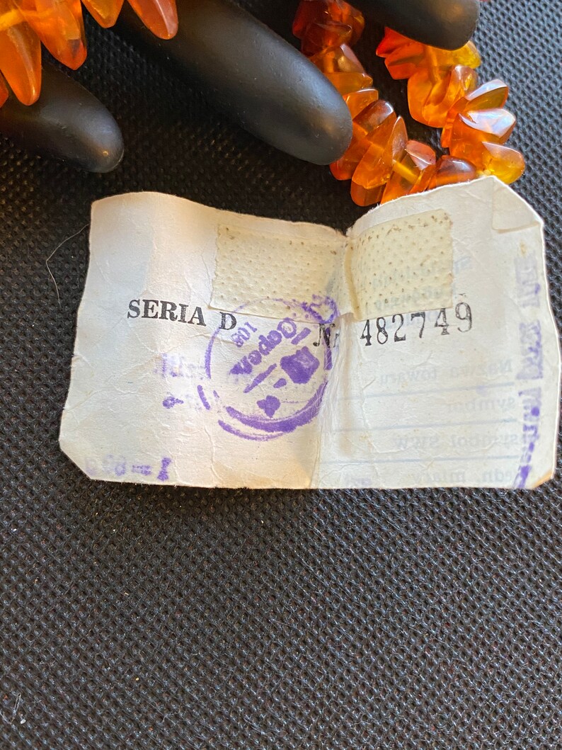 Large String Polish Baltic Amber With Original Tag