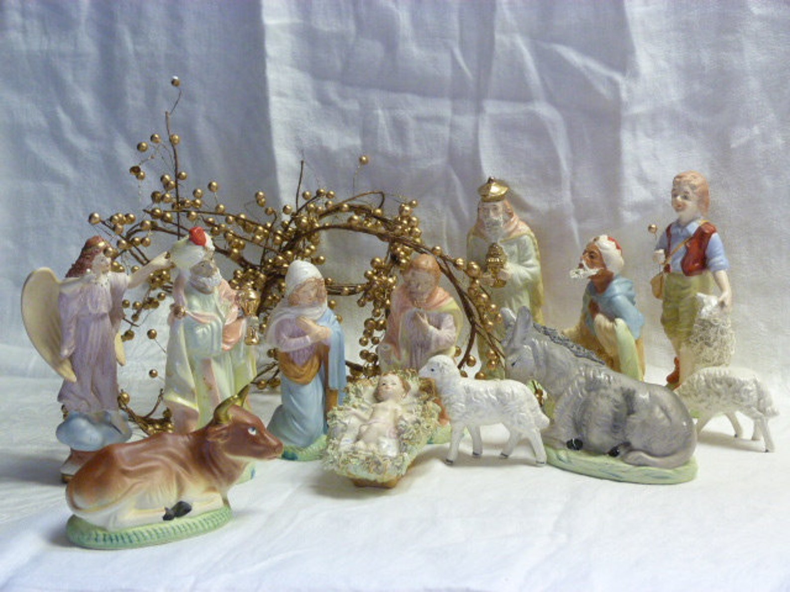 Nativity set hand painted in Japan Christmas nativity scene Etsy Italia