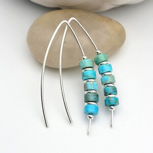 Pacific Turquoise Threader Earrings main image 1