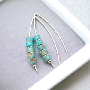 Pacific Turquoise Threader Earrings main image 0