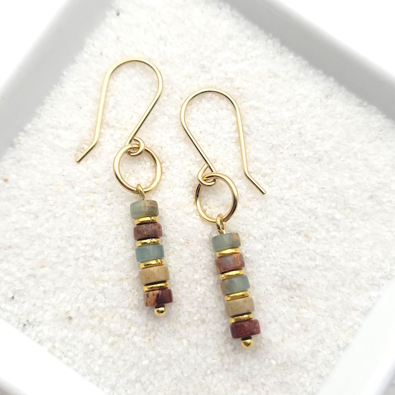 Earth Tone Dangle Earrings