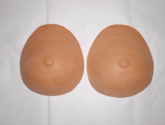 Breast Forms Pair, Size M medium Fake Foam Boobs, B-cup Falsies, Prosthetic  for Cosplay or Mastectomy 