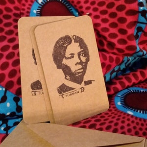 Conjunto de cartões e envelopes Harriet Tubman