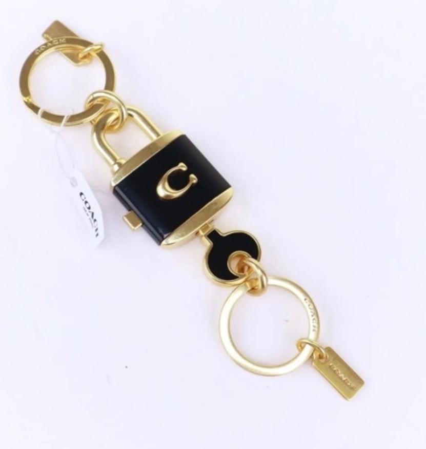 COACH Lock & Key Bag Keychain - Etsy
