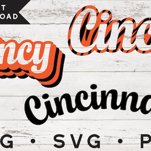 Cincinnati City Logo Bundle 1 / Ohio United States / svg pdf png jpg / Digital Cut Files / Instant Download