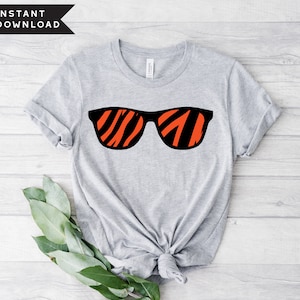CINCINNATI TEAM SUNGLASSES / Cincy Sports / svg pdf png / Digital Cut Files / Instant Download / Football / Bengals Inspired