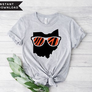 CINCINNATI TEAM SUNGLASSES / Cincy Sports / svg pdf png / Digital Cut Files / Instant Download / Football / Bengals Inspired