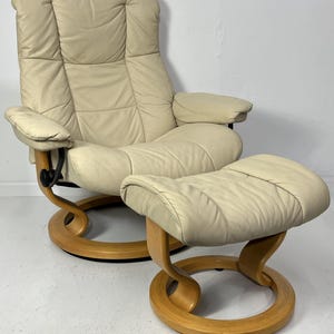 Ekornes Stressless Recliner and Ottoman - Etsy